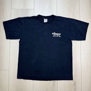 Anvil Black M Savannah GA Warehouse River Street Bar Graphic T Shirt Souvenir